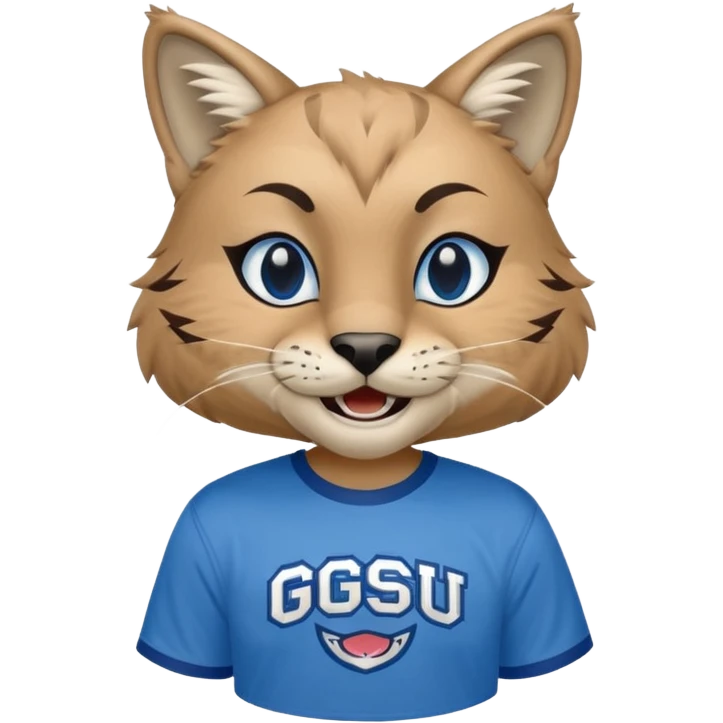 Georgia College and State University Bobcat mascot emoji copy and paste emoji