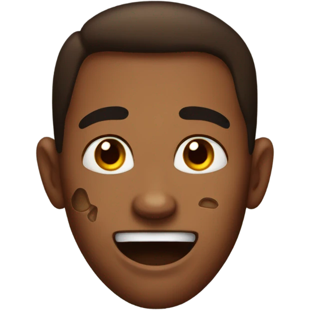 create a brown skinned vampire with freckles on his face  emoji
