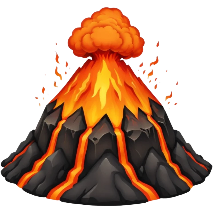 Angry+ volcano emoji