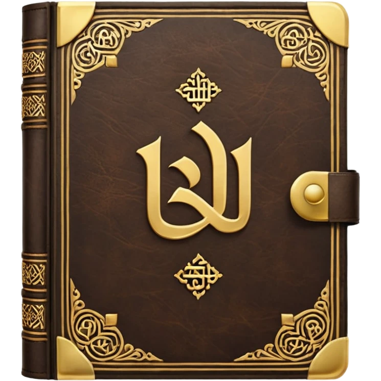 Quran closed book and Quran written in it emoji