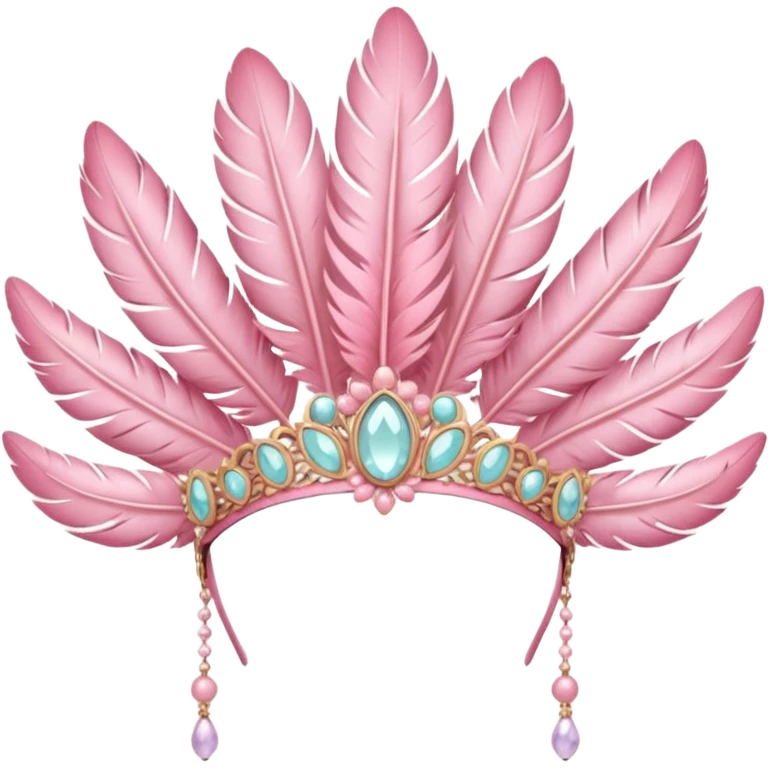 Pink headpiece emoji