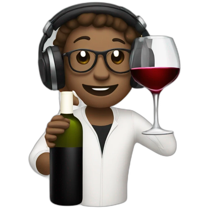 wine and dj decks emoji