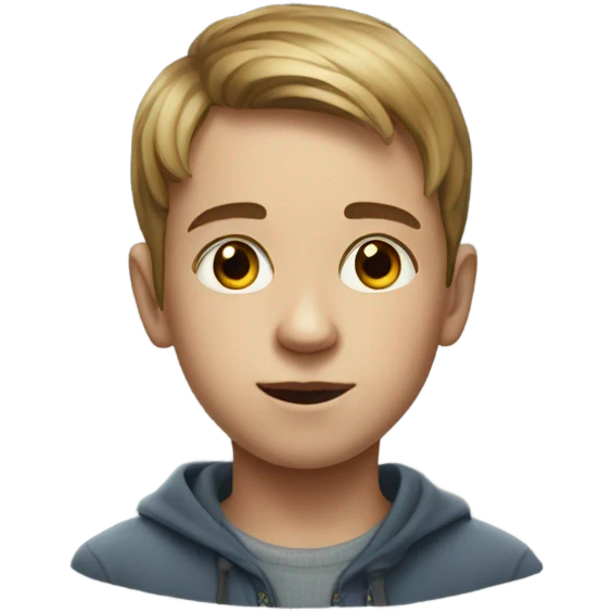 realistic portrait of a boy emoji
