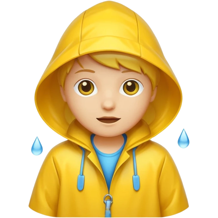 yellow raincoat emoji