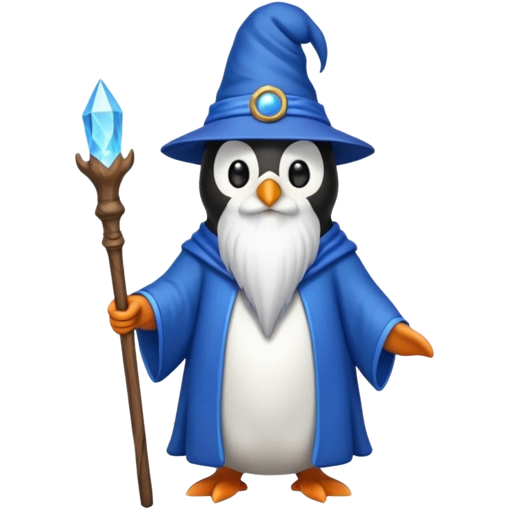 Penguin Wizard emoji