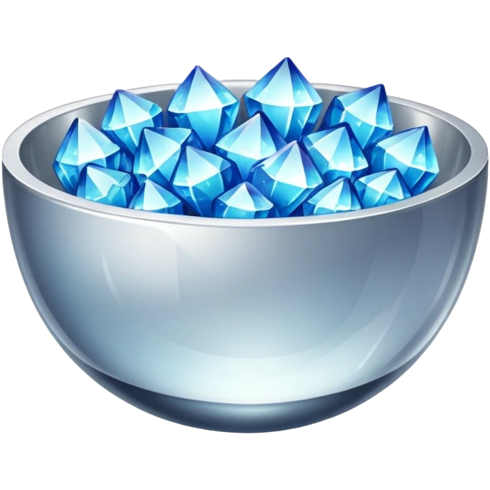 a bowl of blinged crystal emoji