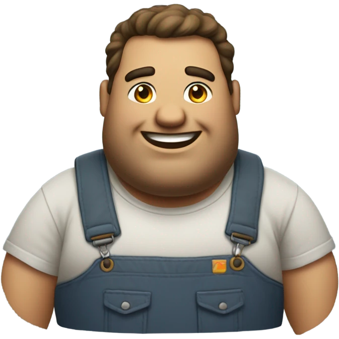 Fat guy emoji