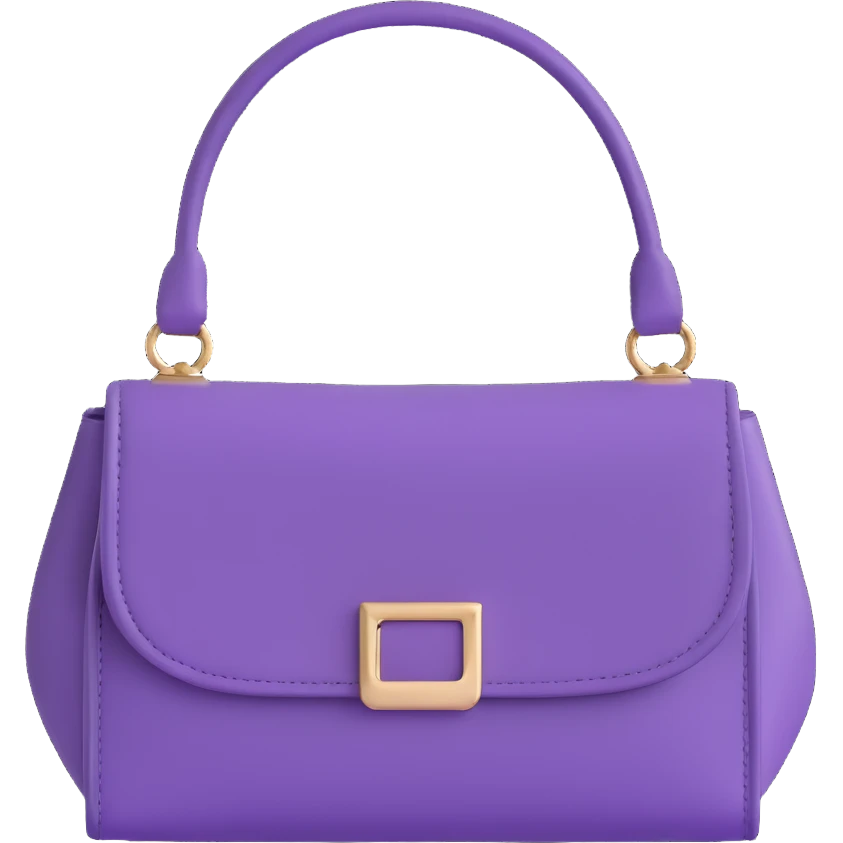 Purple goth purse emoji