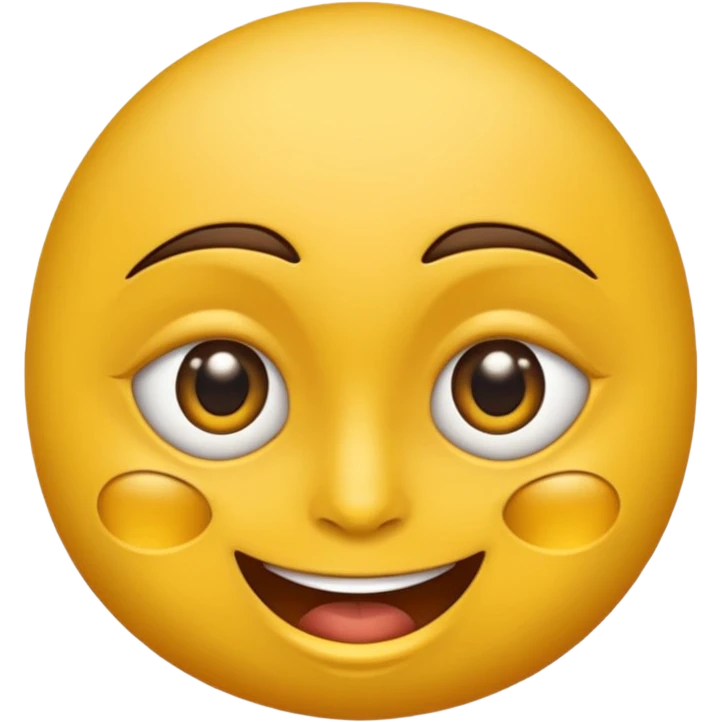 Cara amarilla con los ojos entrecerrados y una leve sonrisa cruel y macabra emoji