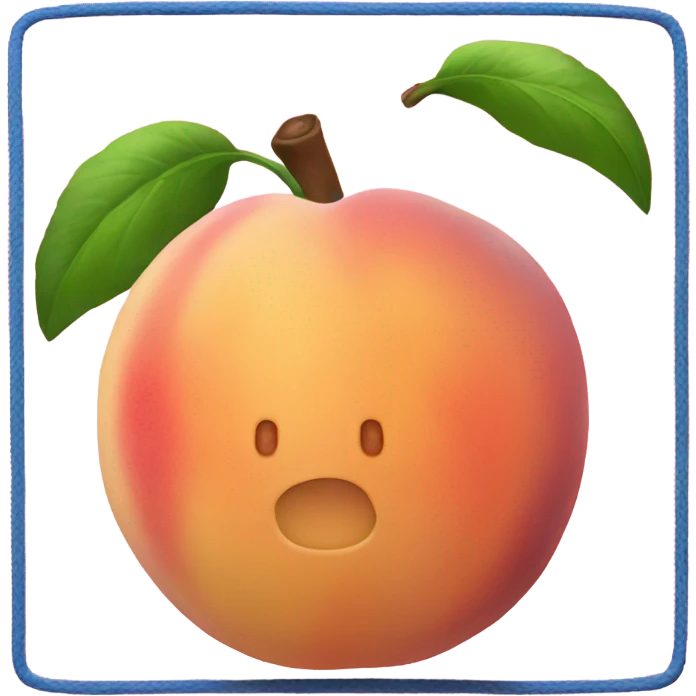 peach on a trampoline  emoji