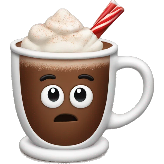 Hot chocolate of christmas emoji