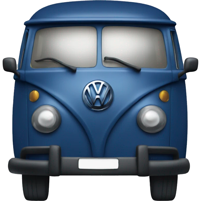 Dark blue ID.6 Volkswagen car emoji