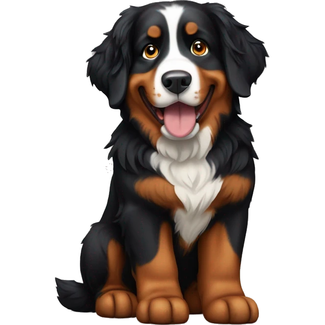 Bernese mountain dog  emoji