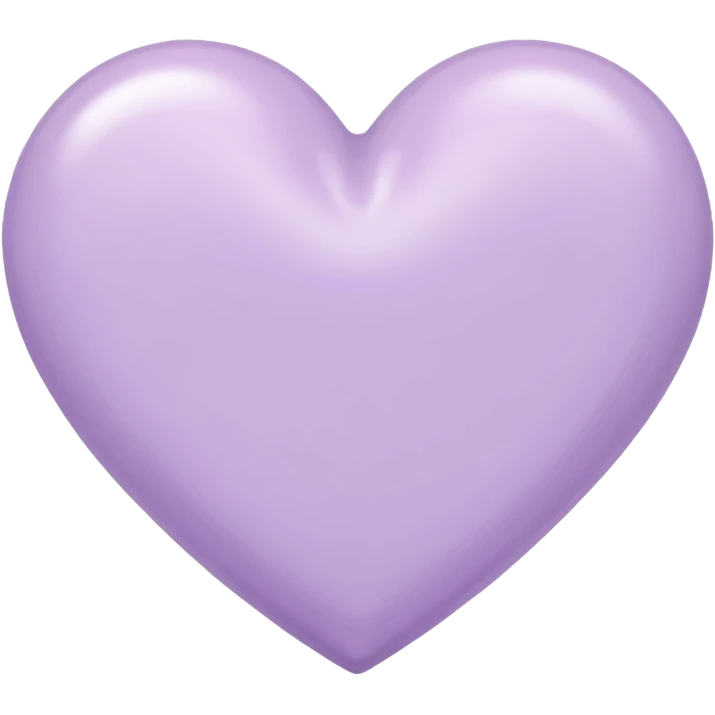 pastel lilac heart emoji