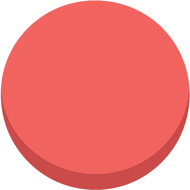 red button with a simple, clean design emoji