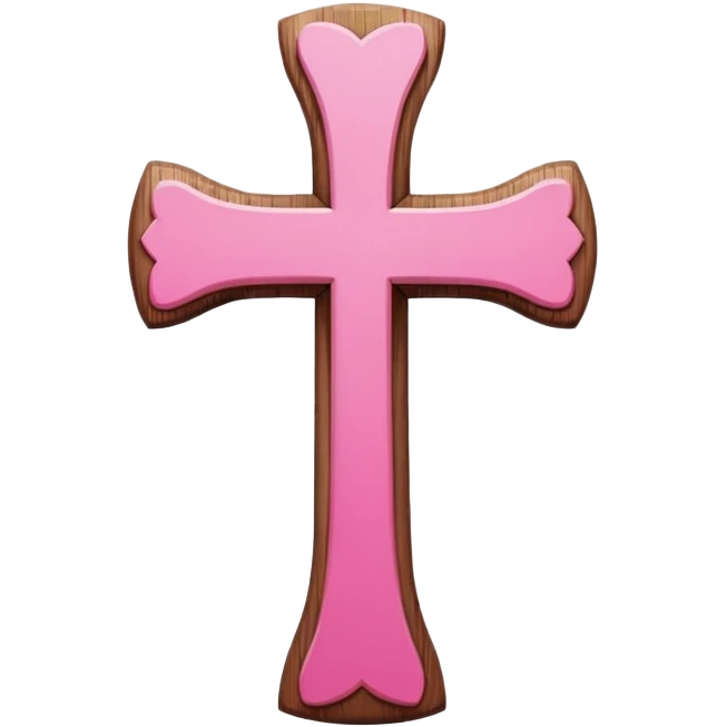 Pink cross emoji