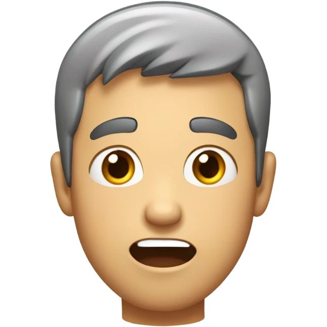 guy putting hands on his head surprised  emoji