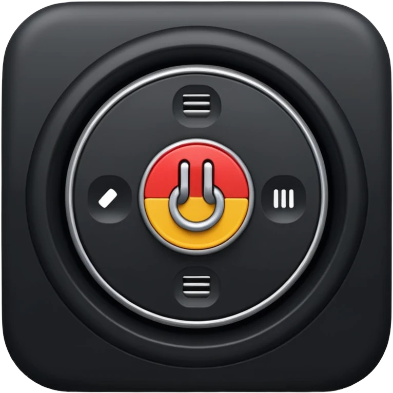 car switch on engine button in black emoji