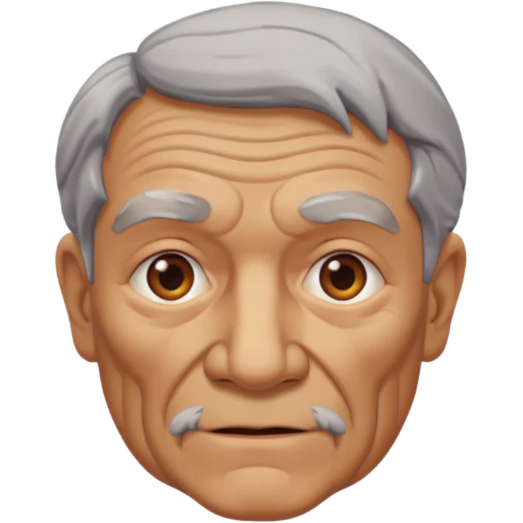 Hombre viejo desnudo emoji