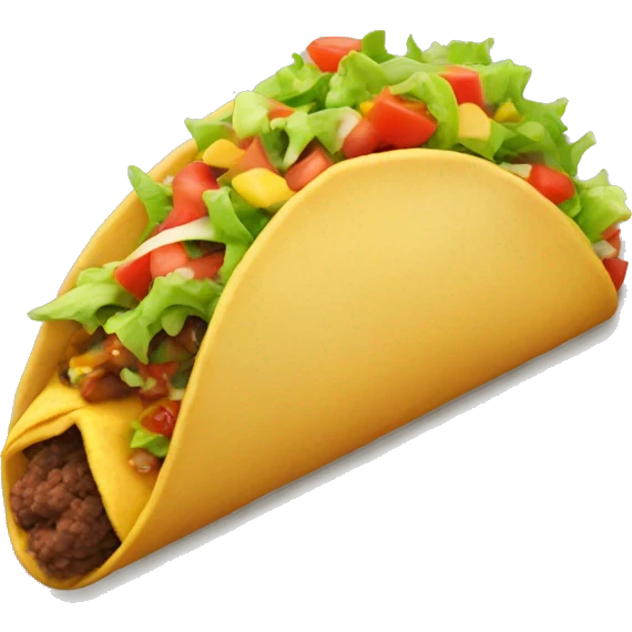 Eating a taco emoji
