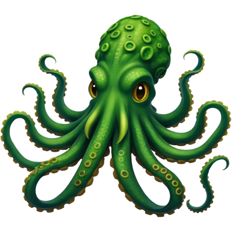 Green Kraken emoji