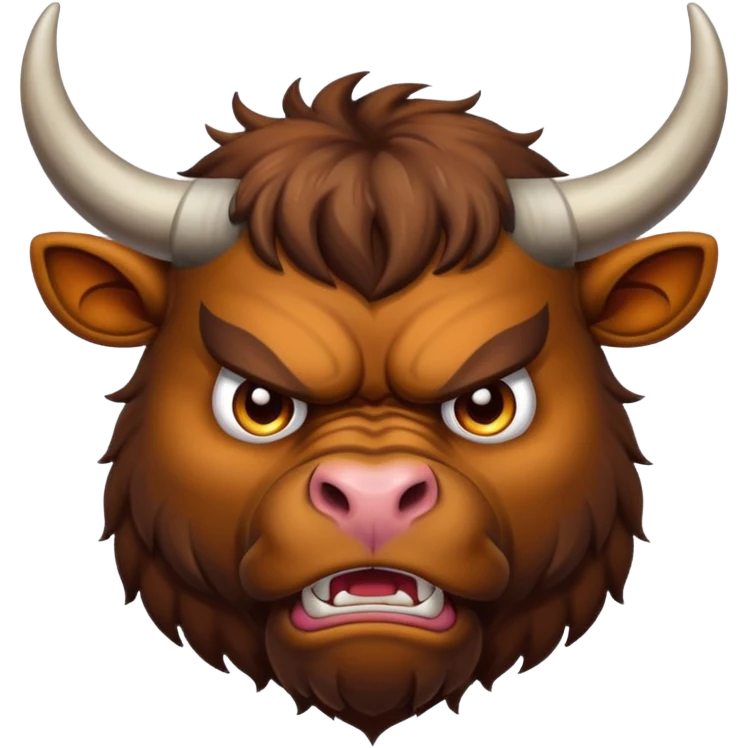 Pissed off bull emoji
