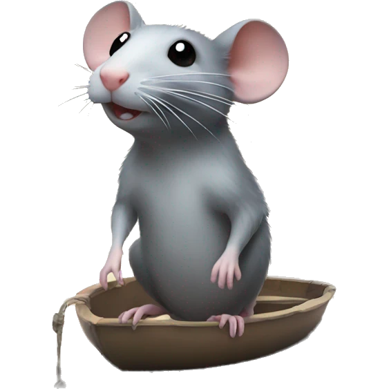 Rat on Water Skies emoji