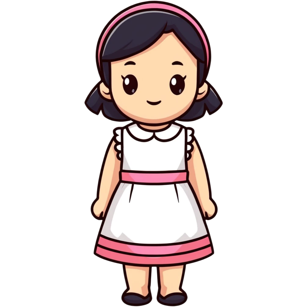 girl in a cute dress emoji
