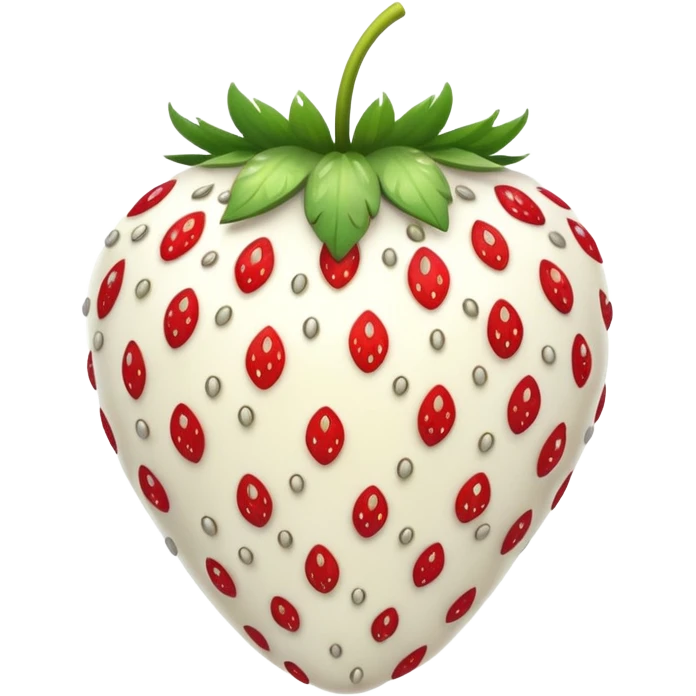 White strawberry emoji
