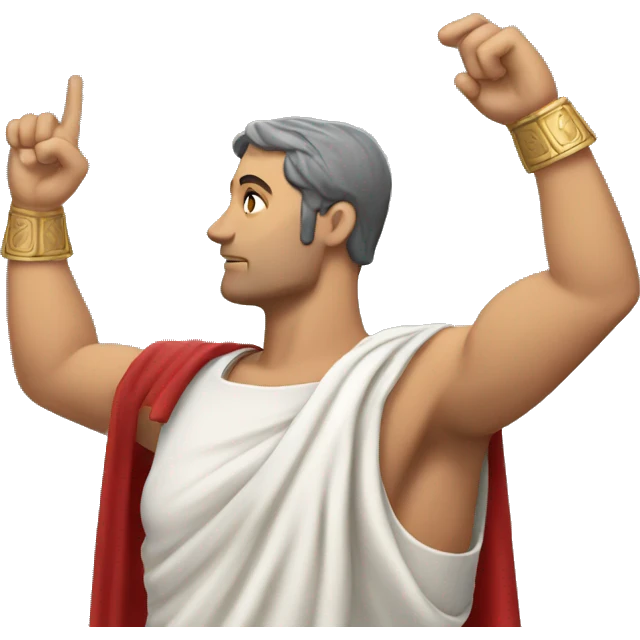 roman salute arm and shoulder only emoji