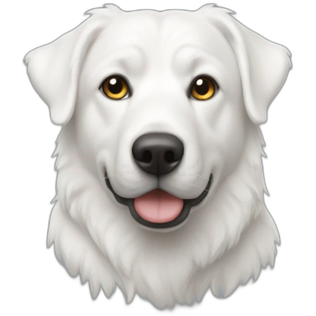 Mature White Akbash  emoji