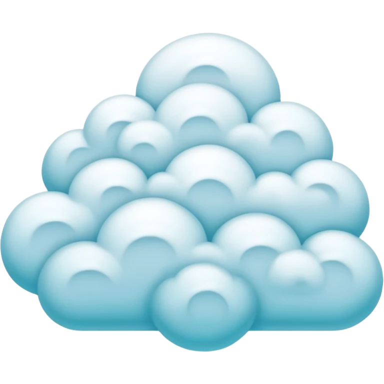 núvem japonesas ciano emoji