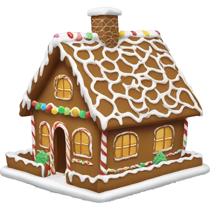 gingerbread house emoji