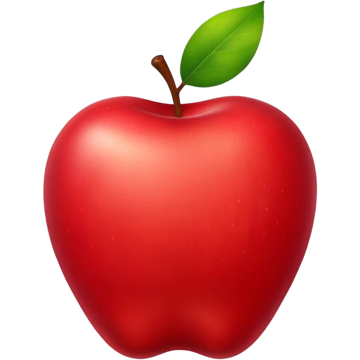 a juicy apple emoji
