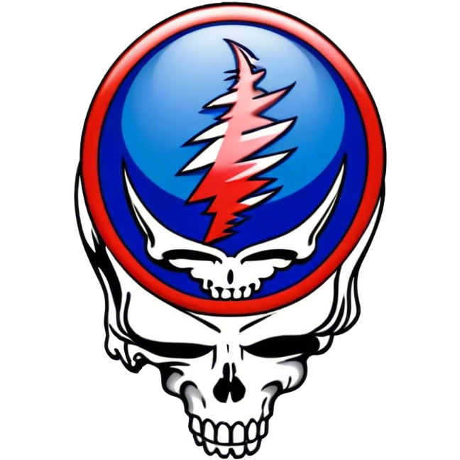Grateful Dead Steal Your Face emoji