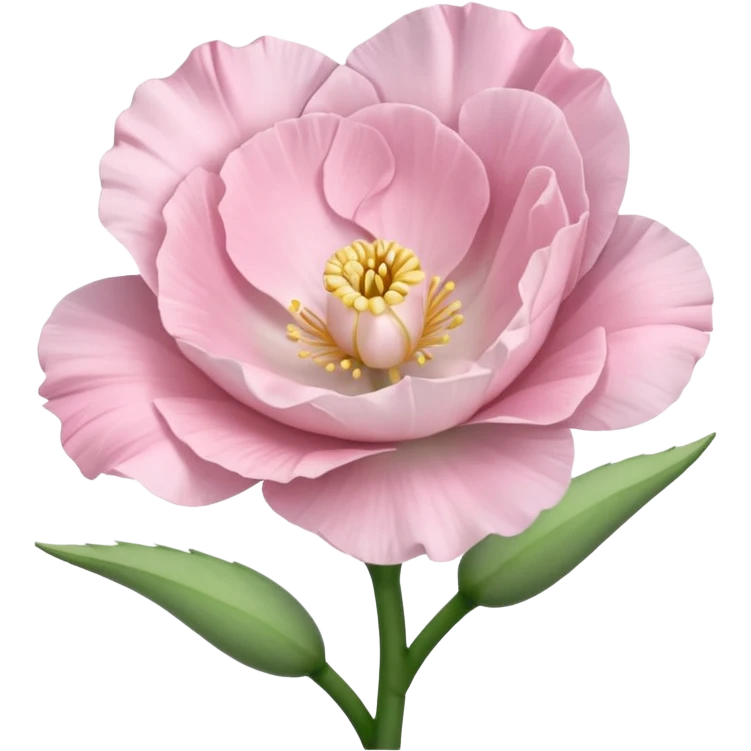 a Beautiful light pink flower Eustoma emoji