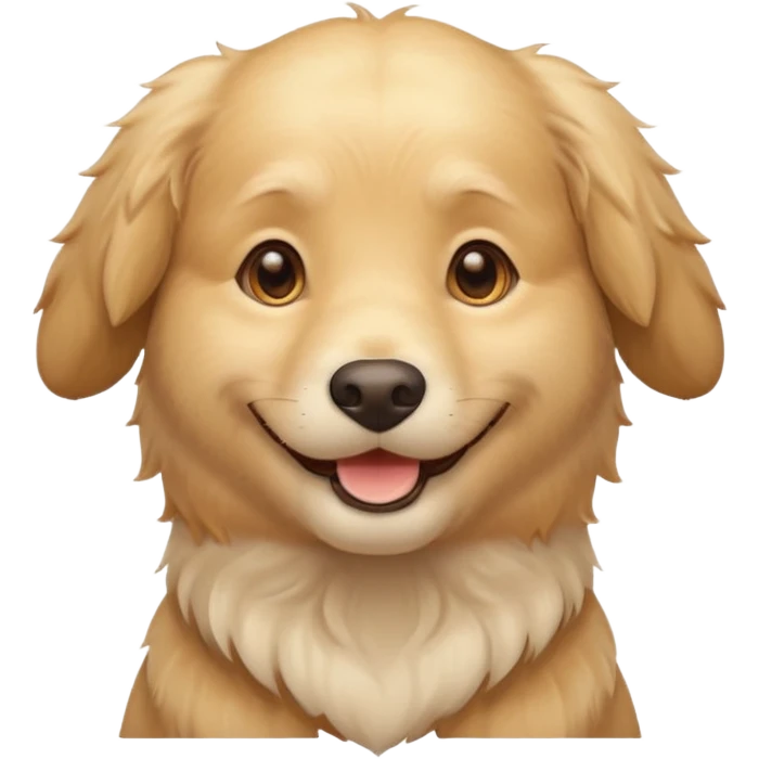 cream golden retriever emoji