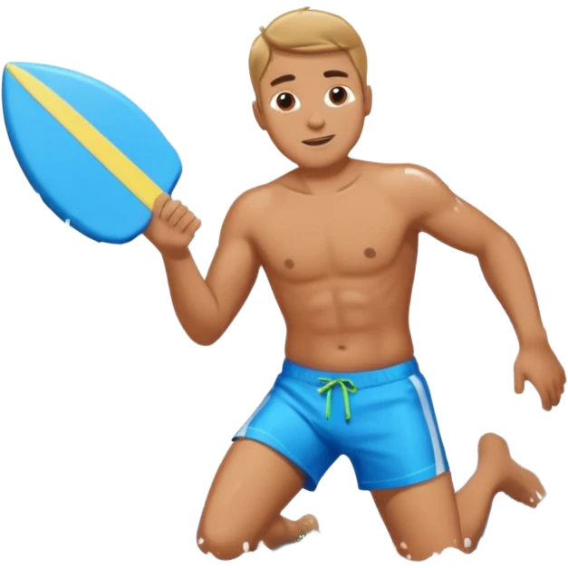 water sports man with water emoji