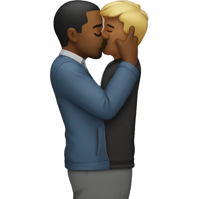 Man kissing himself  emoji