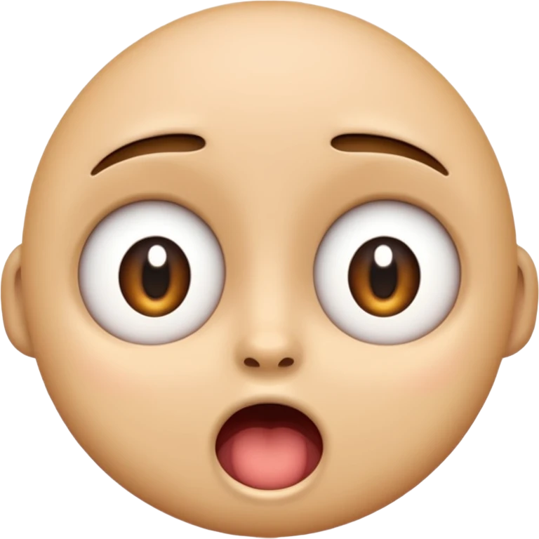 chocki emoji wide eyes open mouth emoji
