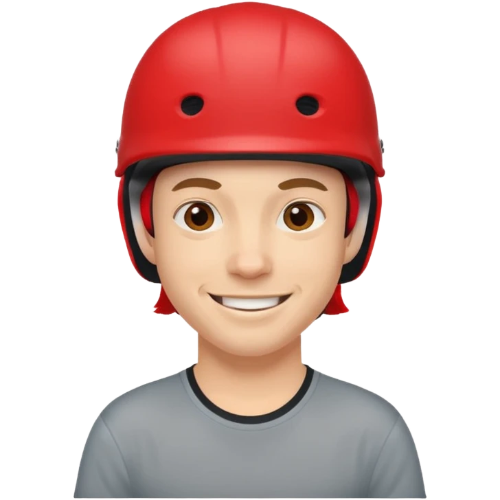 skater with red helmet emoji