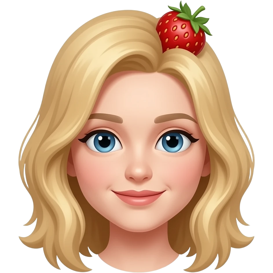 strawberry blonde hair color emoji