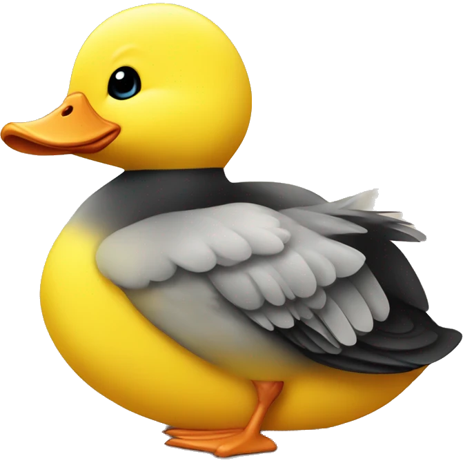 The cute yellow duck emoji