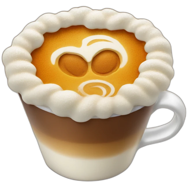 pumpkin spice latte with ghost foam emoji
