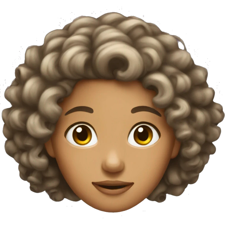 Curly hair princess emoji