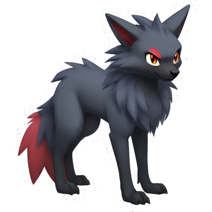Zoroark-Mightyena-Zorua full body emoji