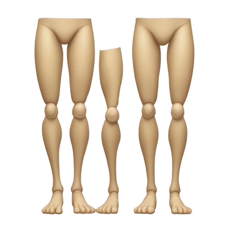 Three legs  emoji