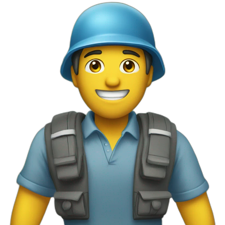 guy with hold the banner that include text "RoadMate" emoji