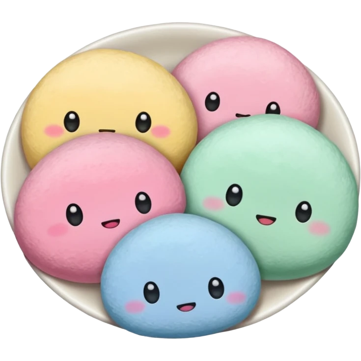 Sticker mochi emoji
