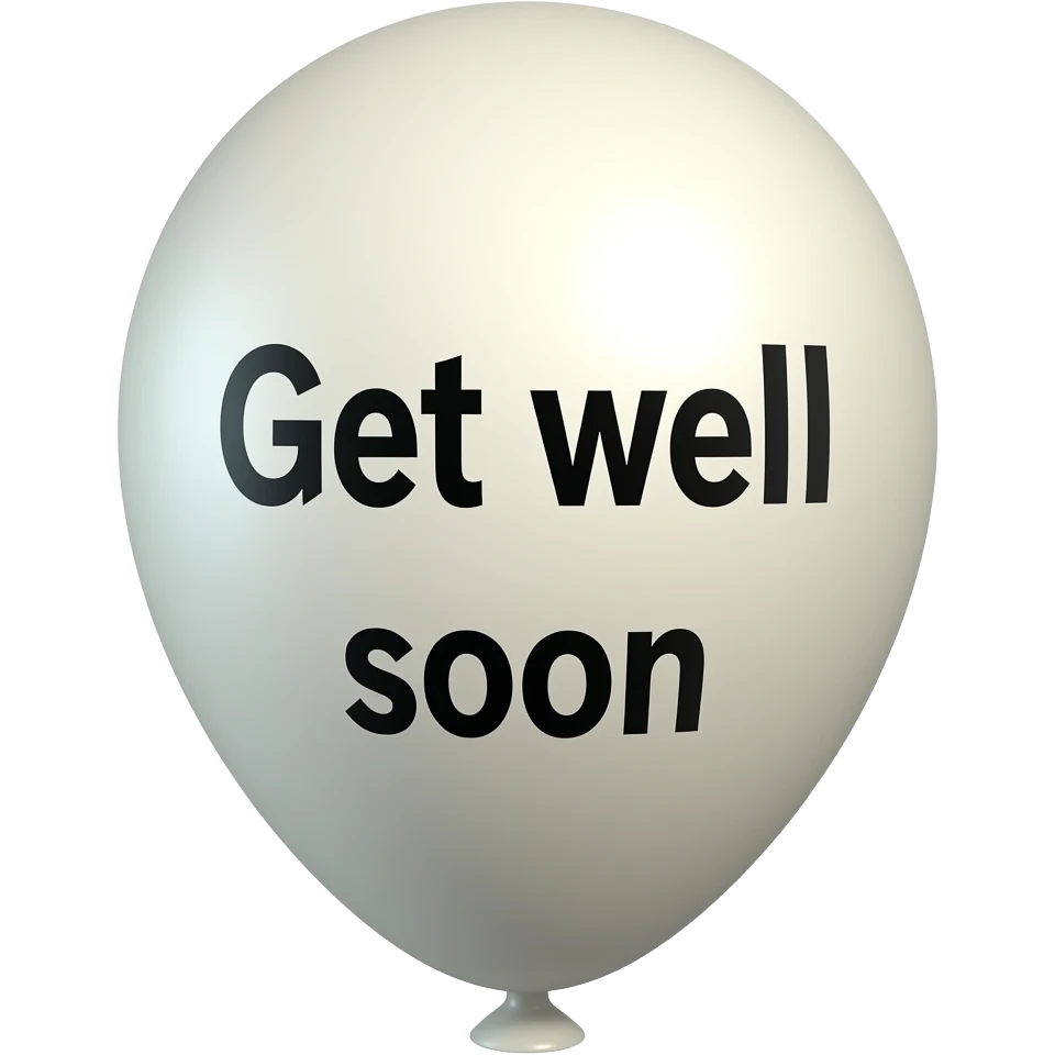 Get well soon ballon emoji